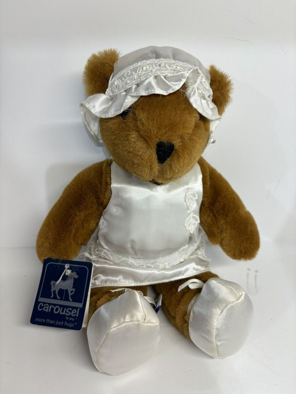 Carousel By Guy Plush Bear Bride Toy 12” Stuffed 1985 Vintage Plush NWT